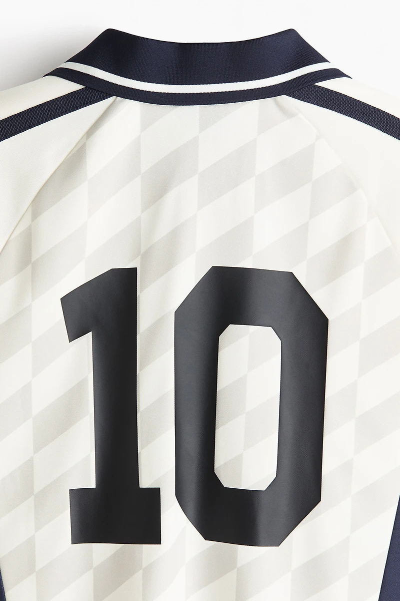 Loose-Fit Printed Soccer Shirt