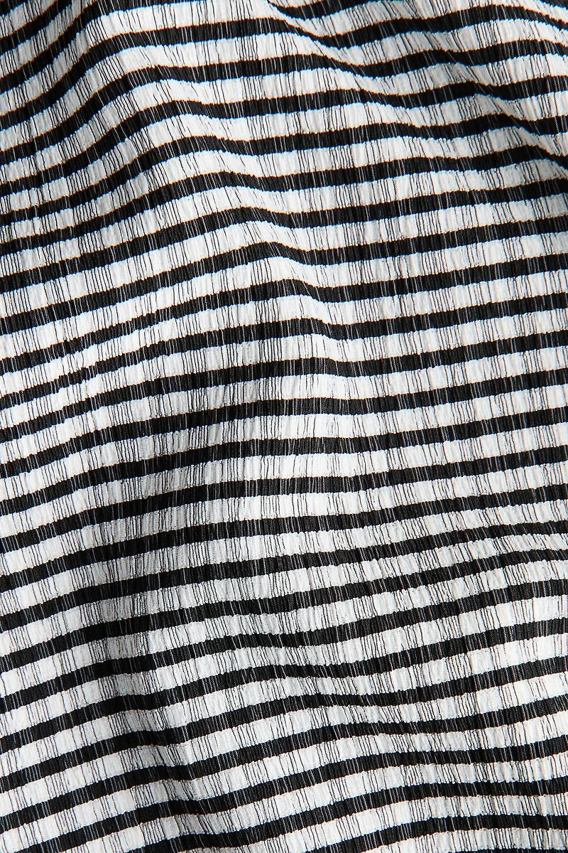 Pantalon texturé MAMA à cordon de serrage