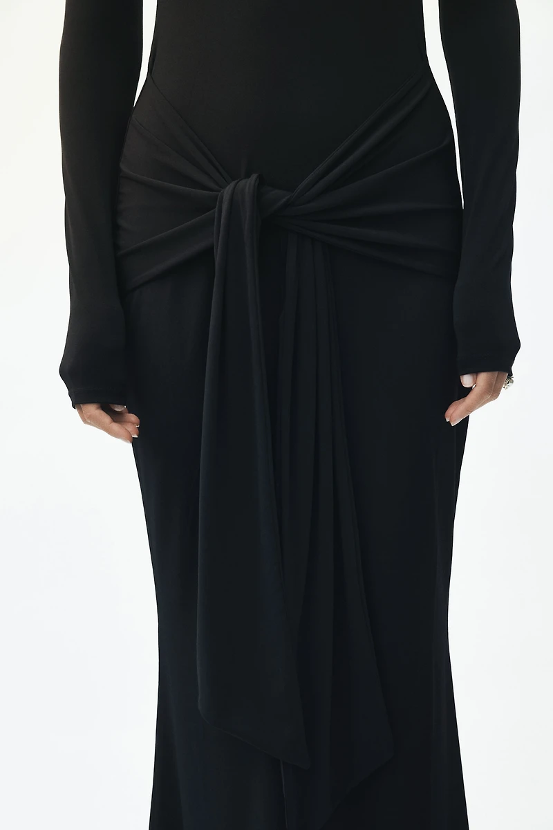 Robe à manches longues en jersey