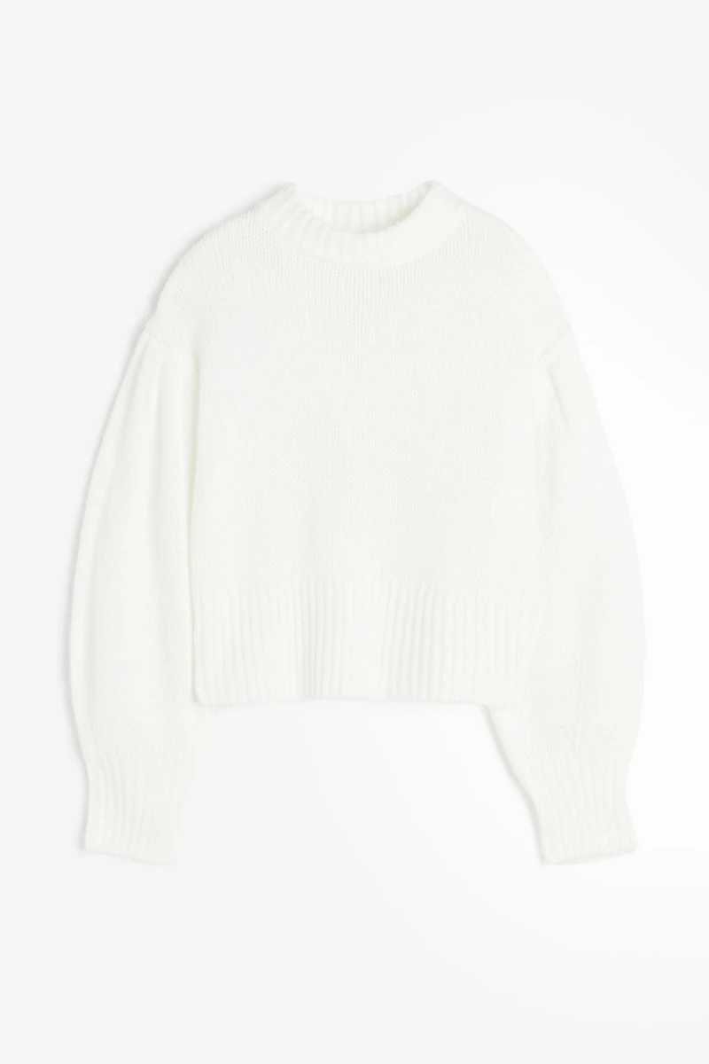 Balloon-sleeved Sweater