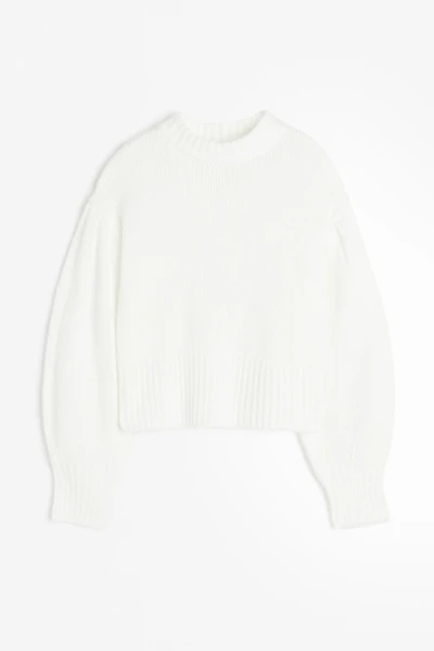 Balloon-sleeved Sweater