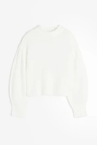 Balloon-sleeved Sweater