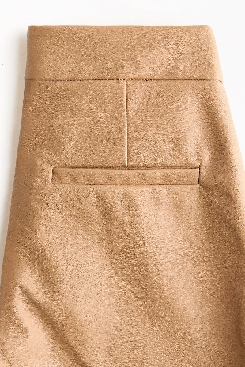 Bootcut Coated Pants