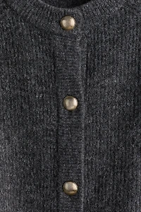 Rib-Knit Cardigan