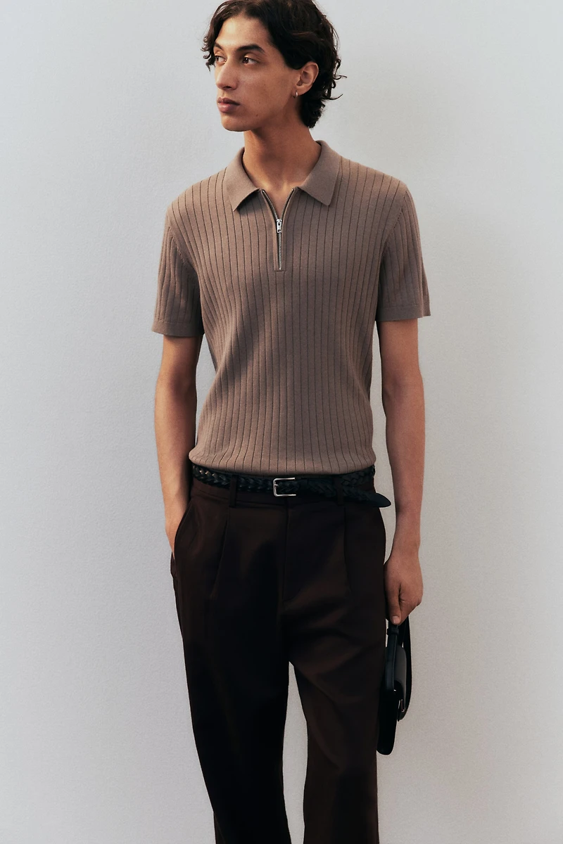 Relaxed-Fit Linen-Blend Pants