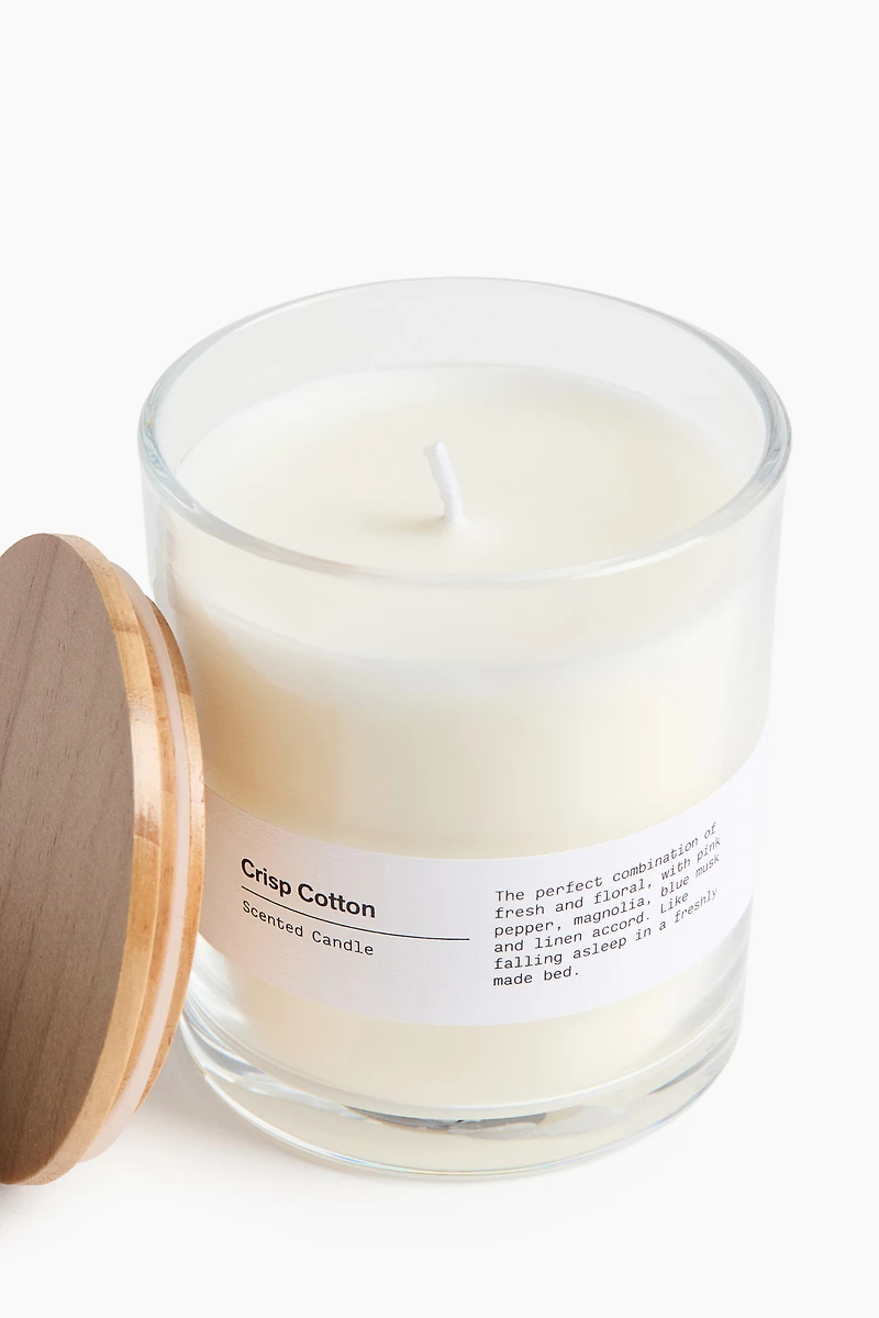 Scented Candle with Wooden Lid