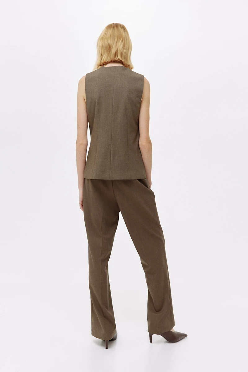 Long gilet sans manches