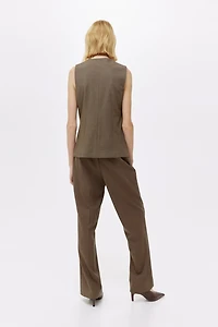 Long gilet sans manches