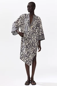 Tie-Belt Tunic Dress