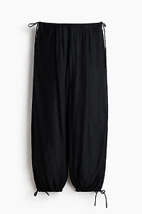 Balloon-Leg Pants with Drawstring
