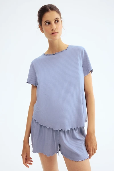 MAMA Ribbed Pajamas