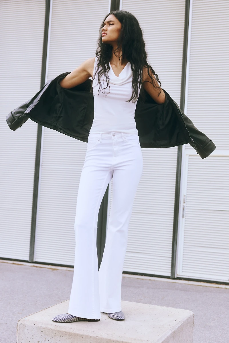 Jean évasé Taille haute