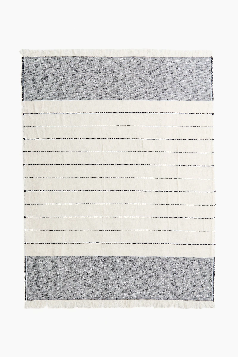 Linen-Blend Throw