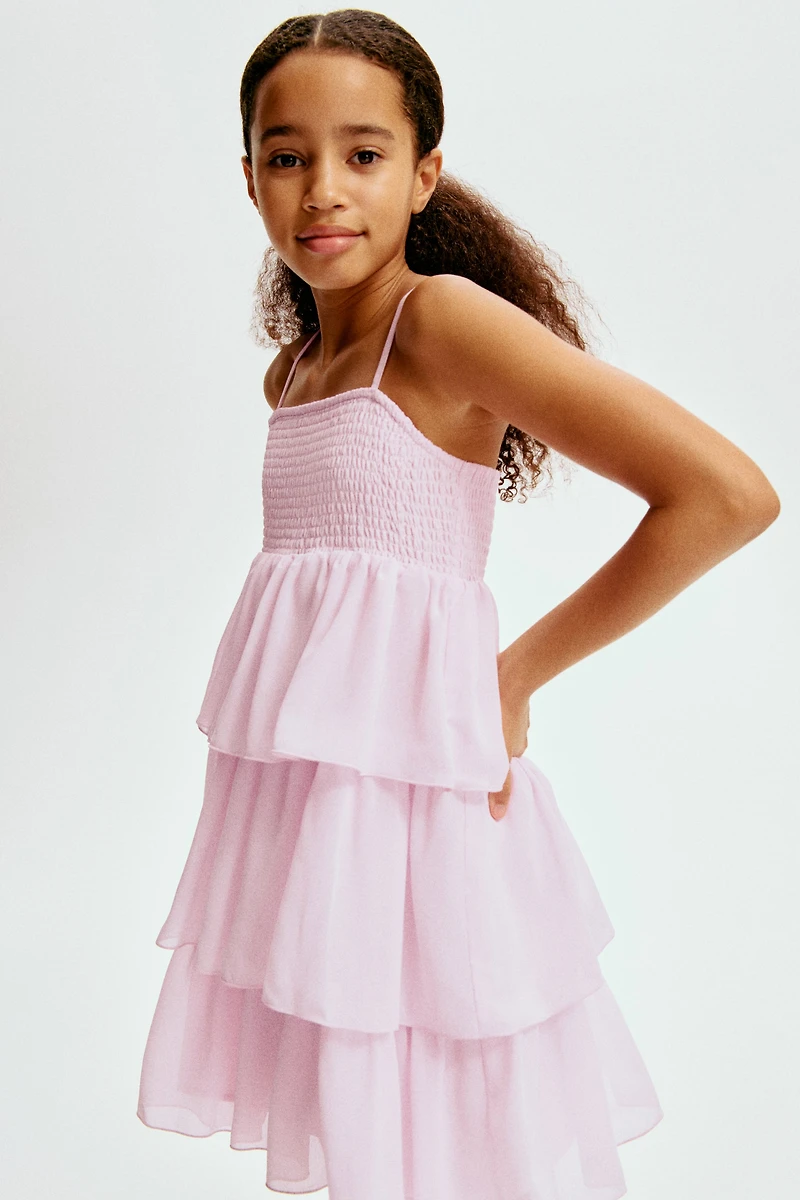Tiered Chiffon Dress