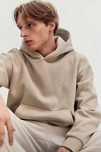Loose-Fit Printed Hoodie