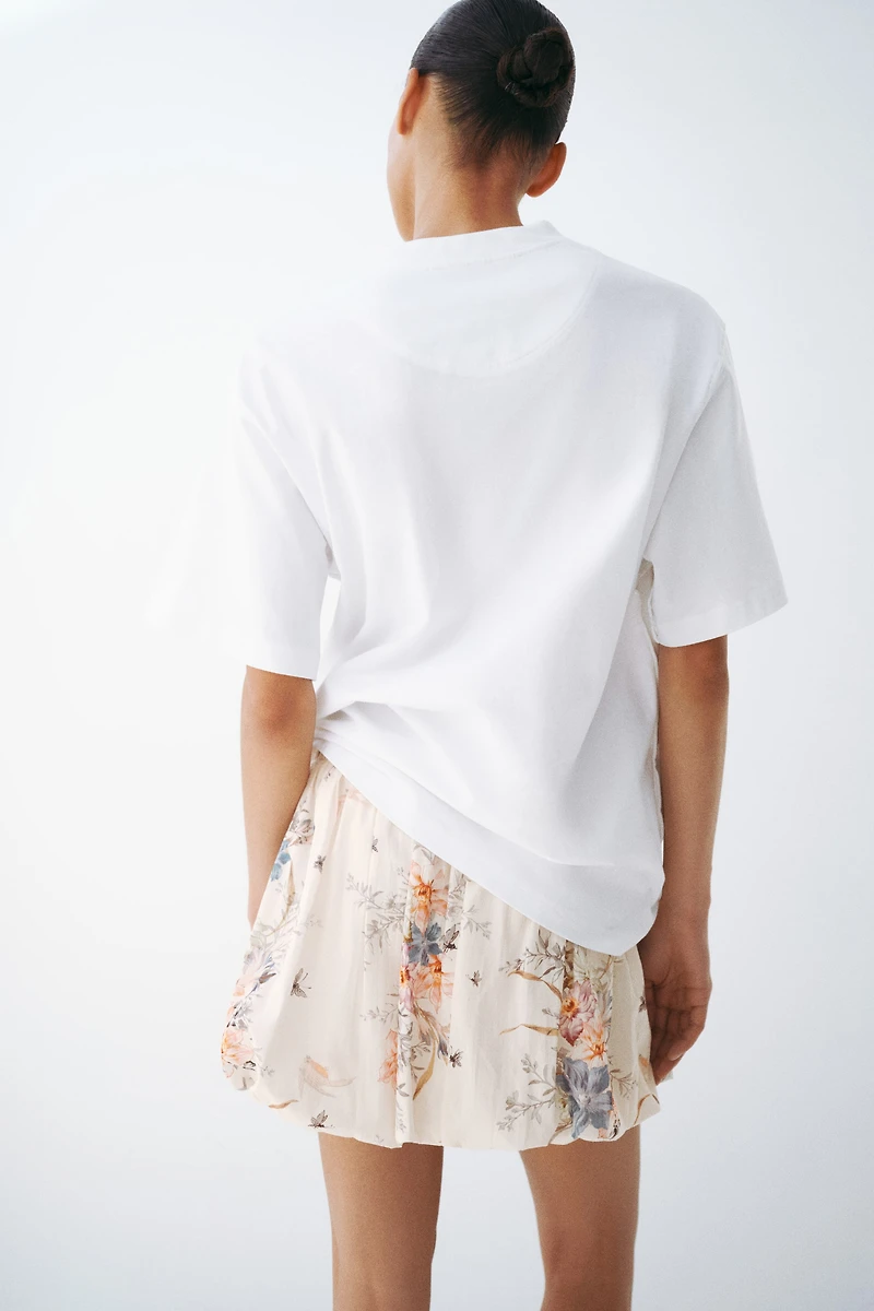 Cotton Balloon Skirt