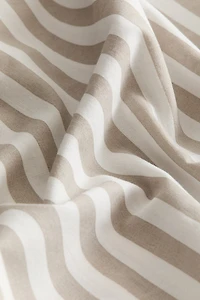 Striped Cotton Pillowcase