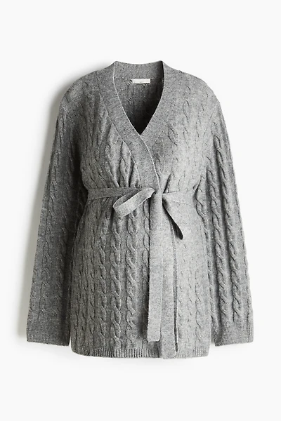 MAMA Chandail Before & After en tricot torsadé