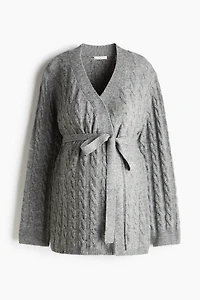 MAMA Before & After Cable-Knit Cardigan