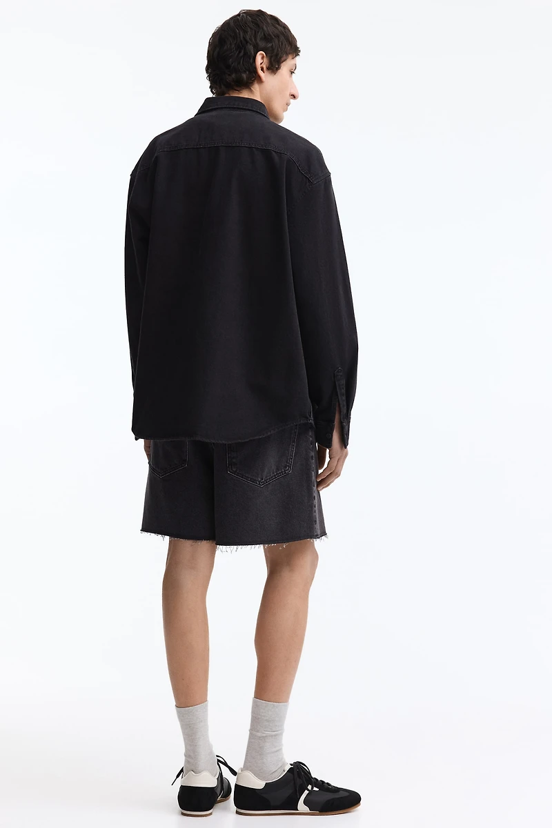 Short ample en denim