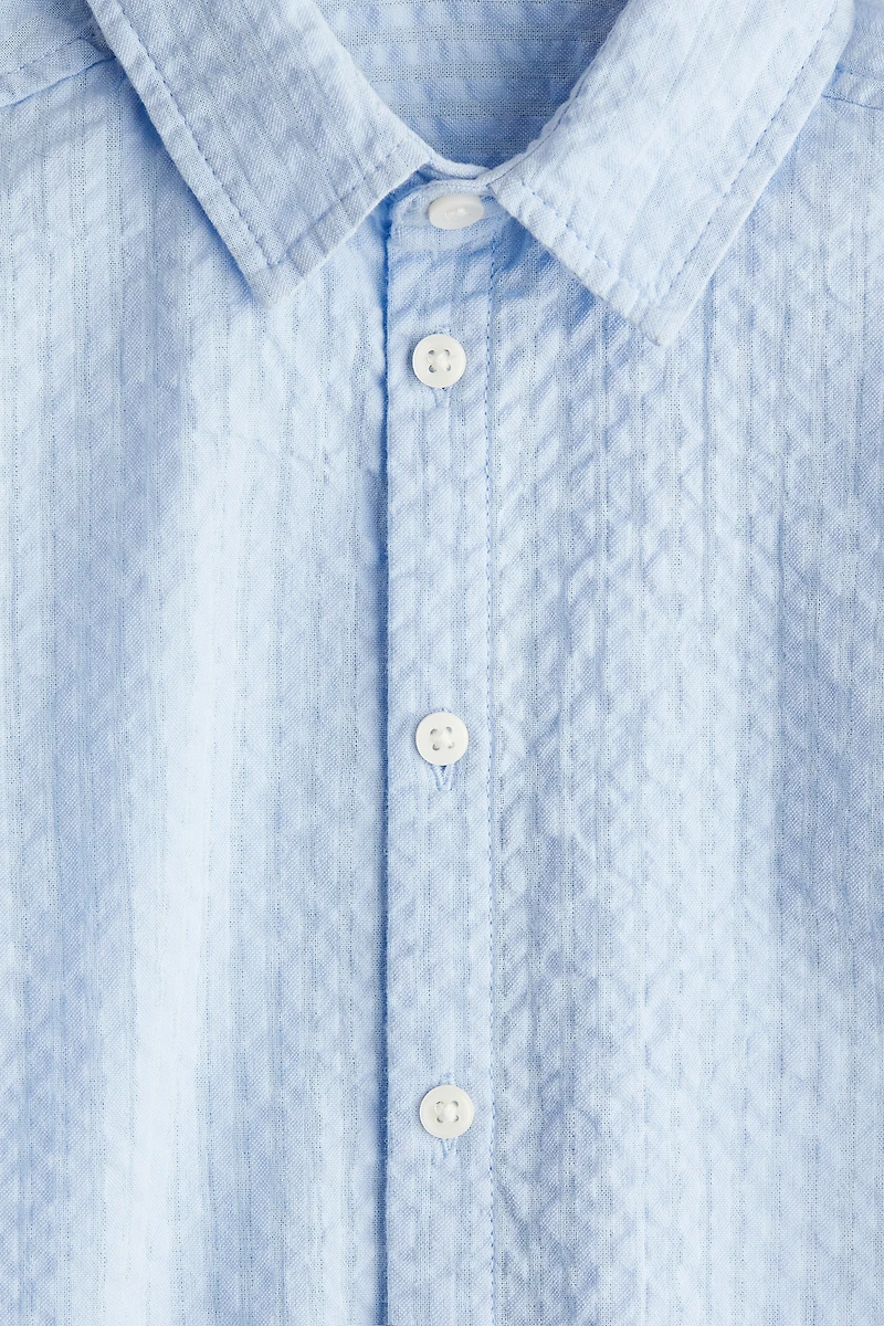 Cotton Seersucker Shirt