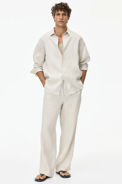 Loose-Fit Linen Pants