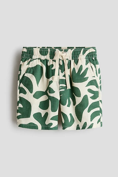 Printed Cotton Shorts