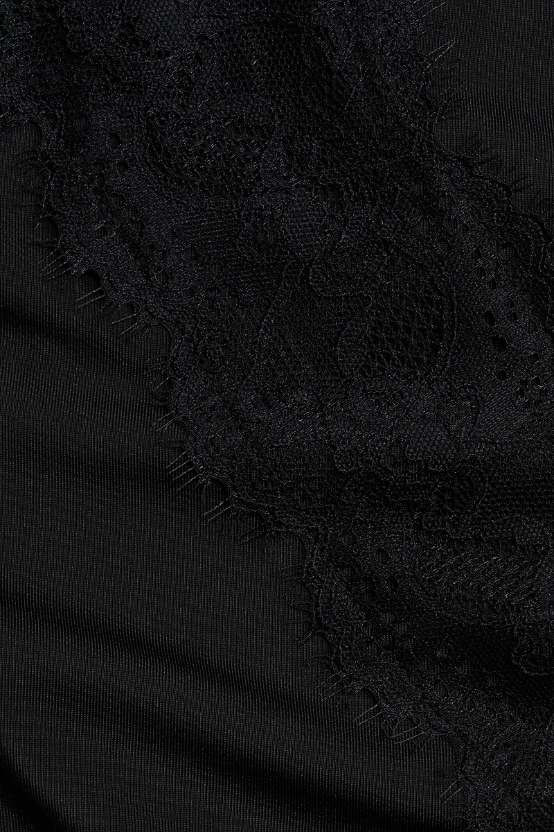 Lace-Detail Jersey Camisole Top