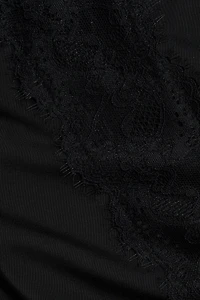Lace-Detail Jersey Camisole Top