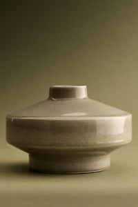Small Reactive-Glaze Stoneware Vase