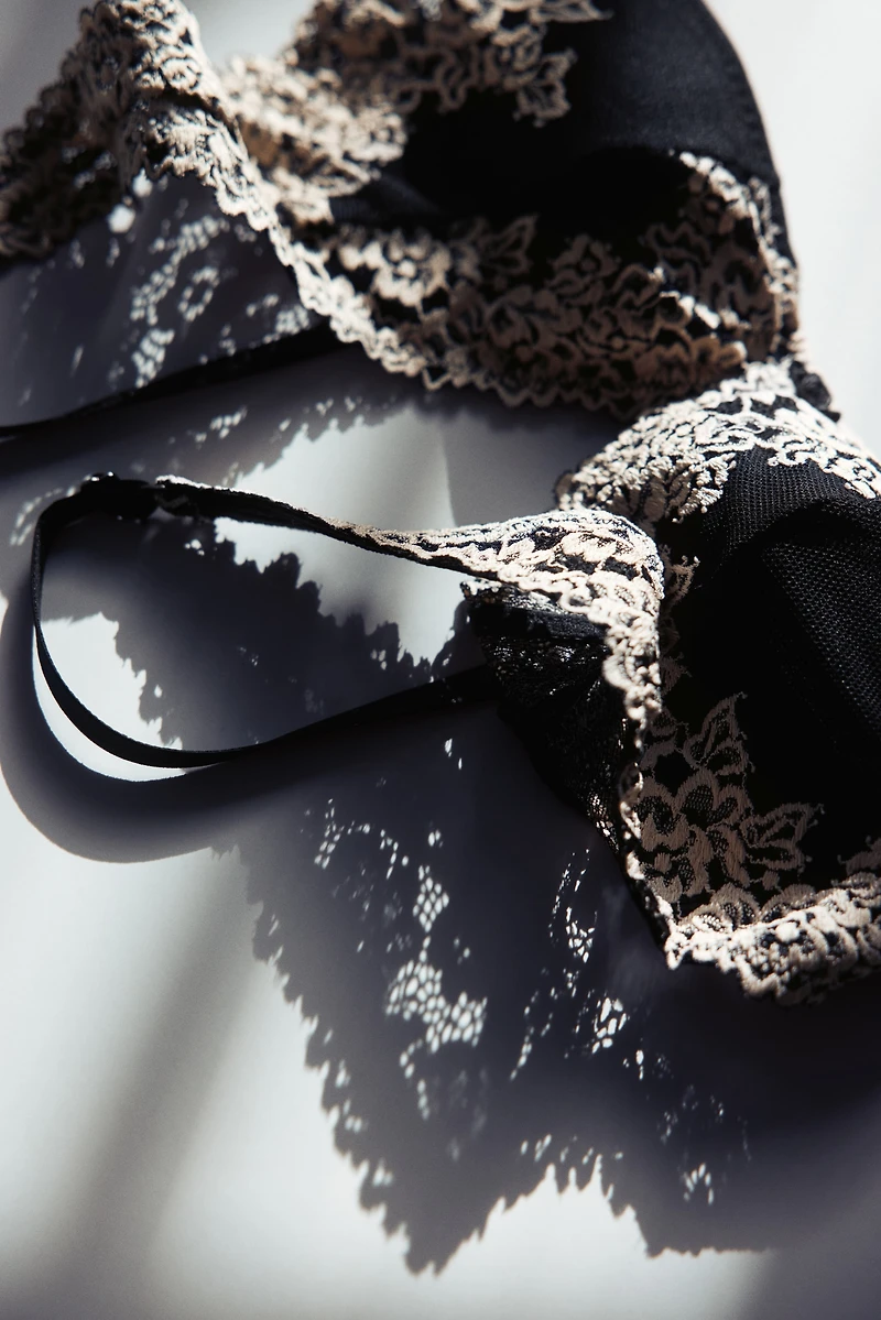 Padded Soft-Cup Lace Bra