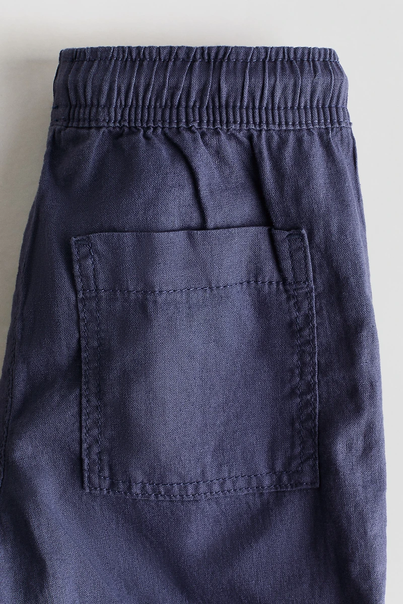 Pantalon en lin mélangé