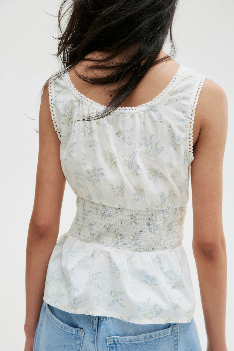 Sleeveless Peplum Top