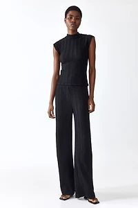 Textured Jersey Pants
