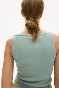 Ribbed strappy top