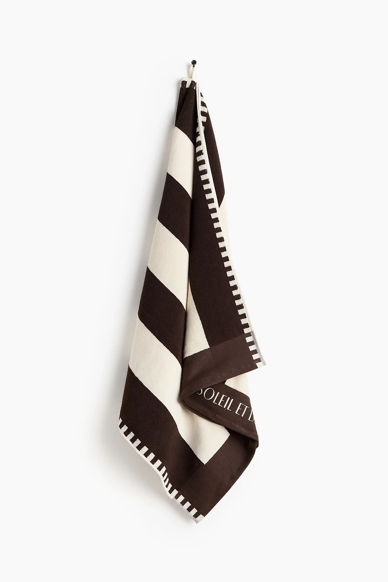 Striped Cotton Beach Towel