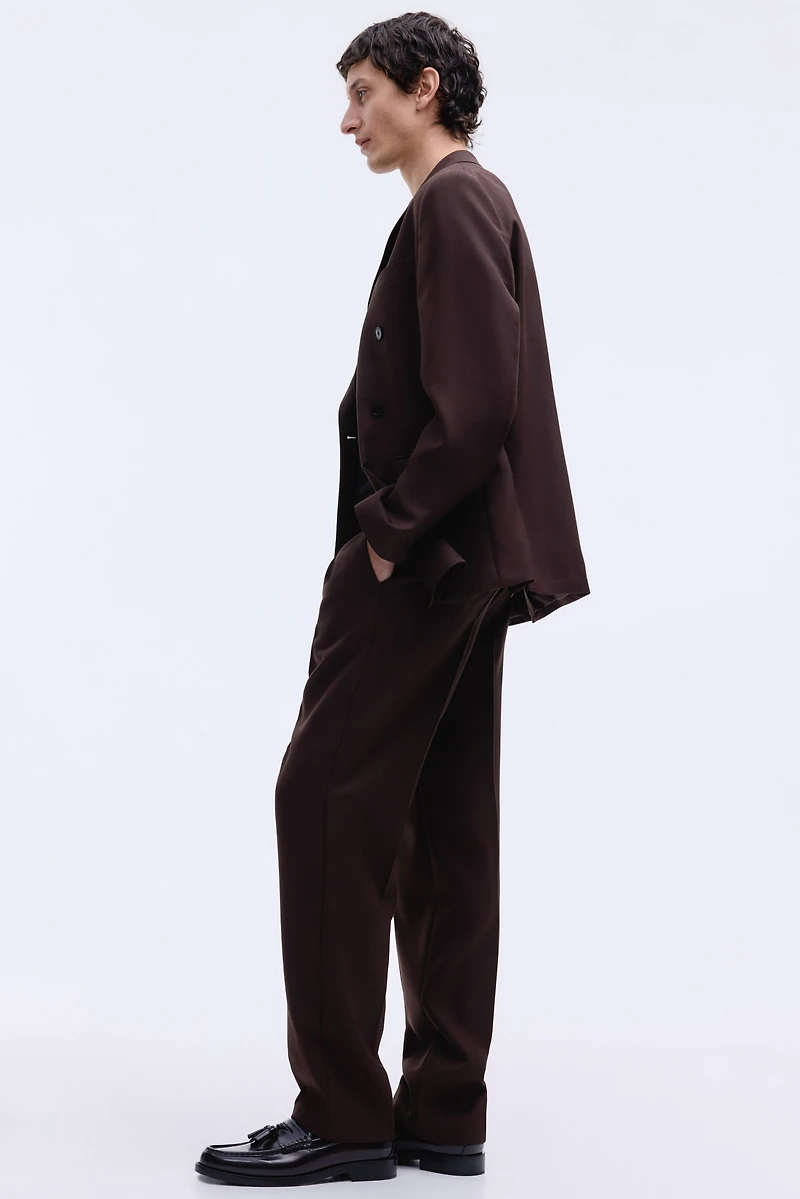 Regular-Fit Wool-Blend Double-Breasted Jacket