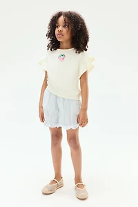 Sequined Cotton Top