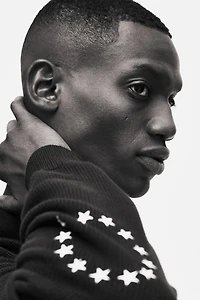 Regular-Fit Embroidered-Motif Cardigan