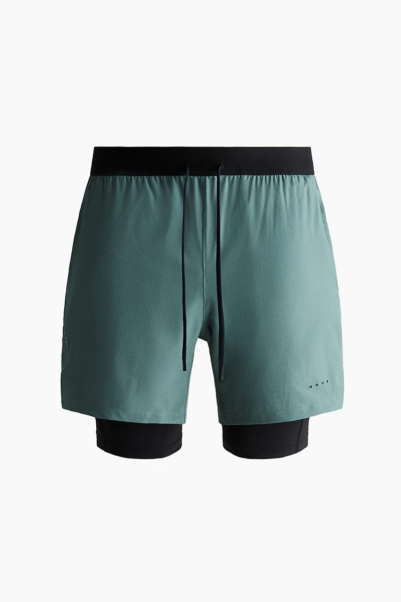 Double-Layered Sports Shorts with DryMove™