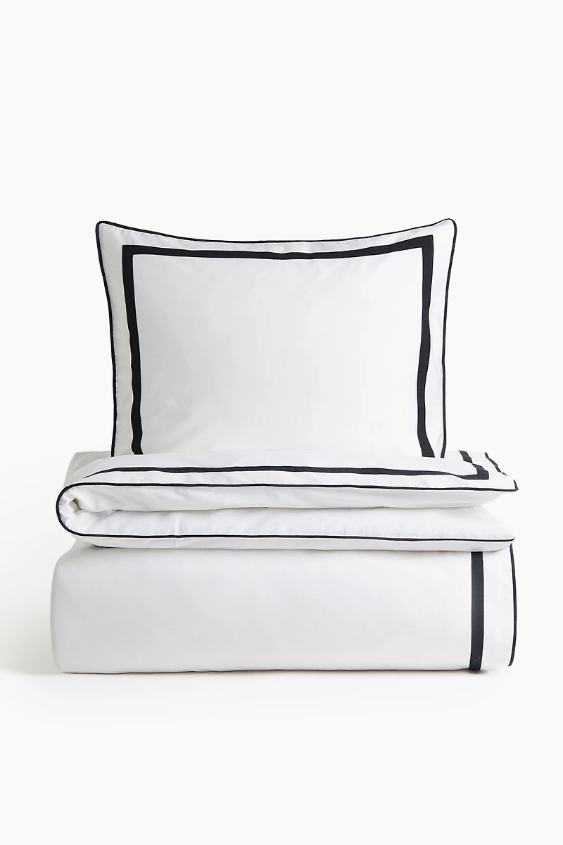 Egyptian Cotton Twin Duvet Cover Set