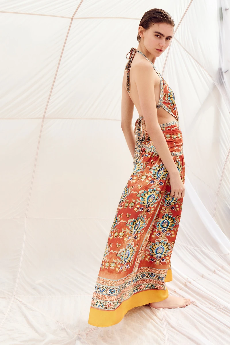 Open-Back Halterneck Dress