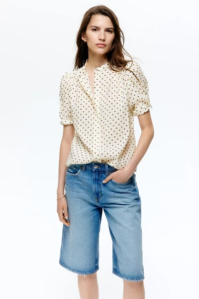 Blouse à manches bouffantes