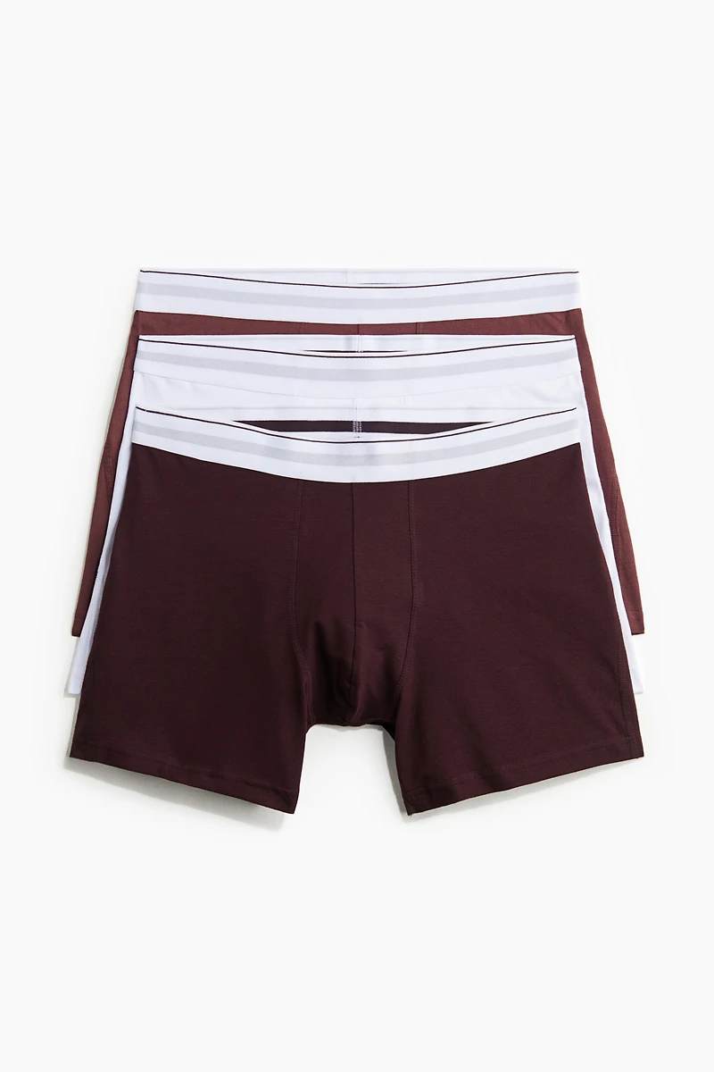 3-Pack Mid-Length Boxer Briefs with Lycra®