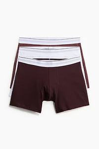 3-Pack Mid-Length Boxer Briefs with Lycra®