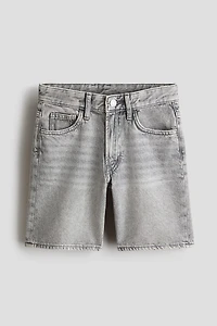 Loose-Fit Denim Shorts