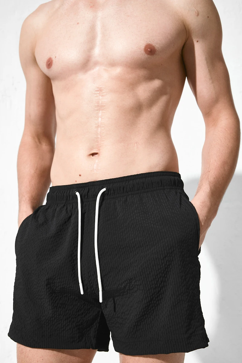 Seersucker Swim Shorts
