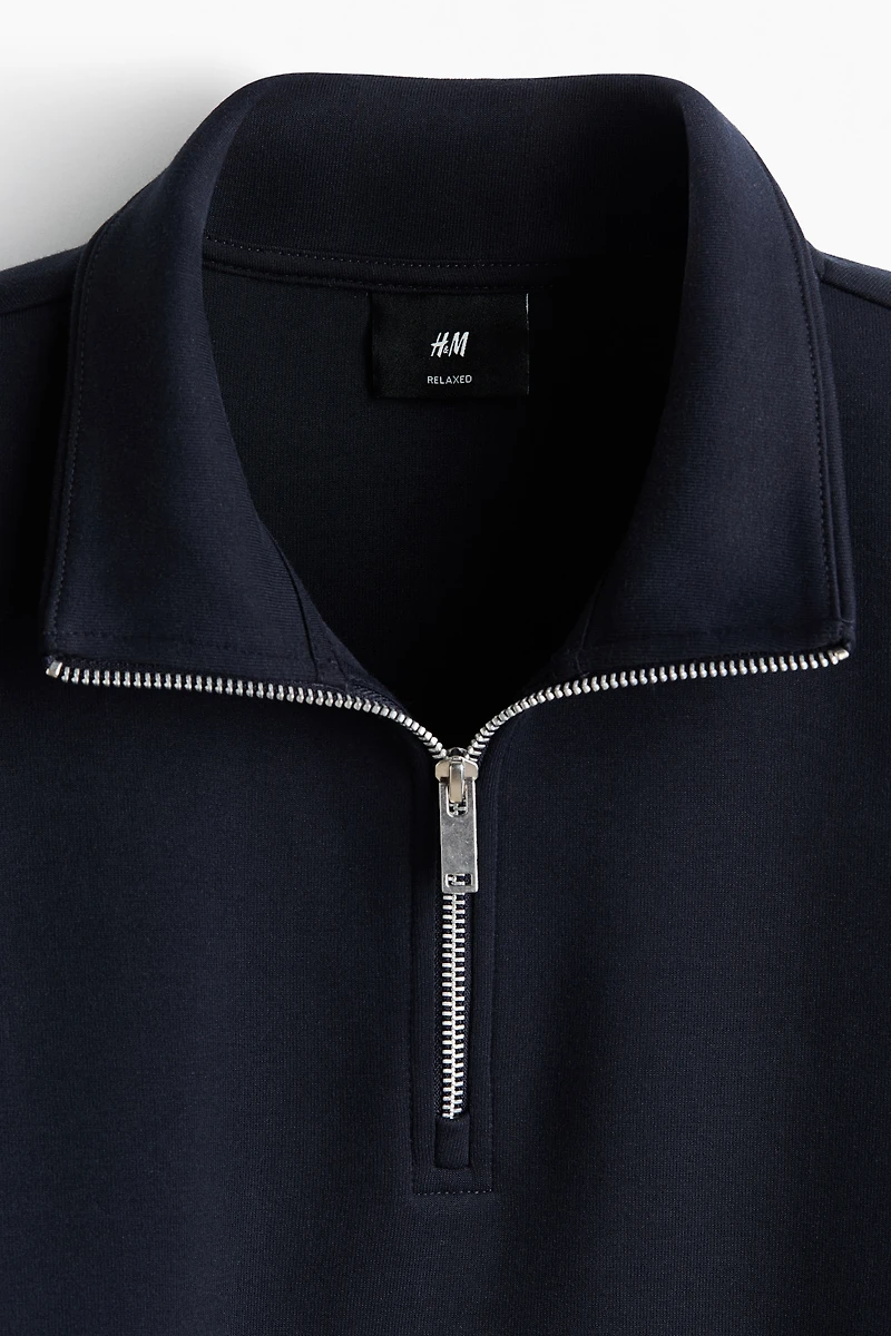 Relaxed-Fit Half-Zip Sweatshirt