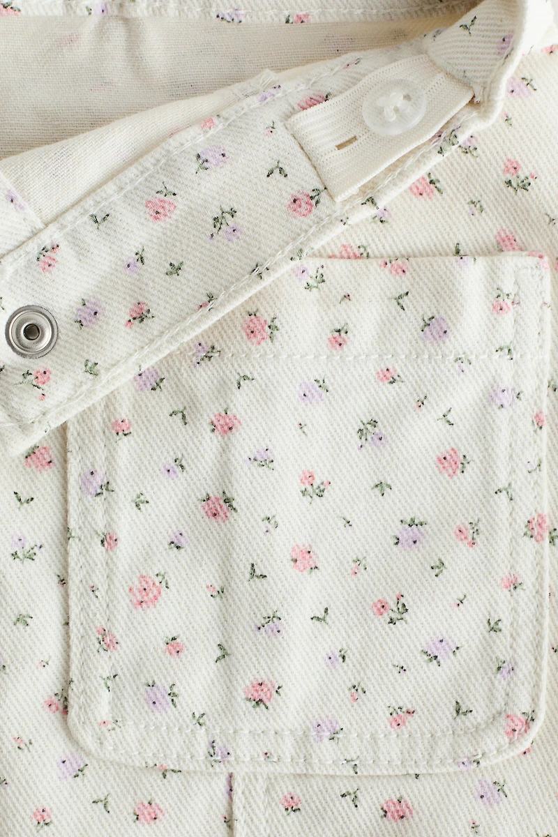 Jupe en sergé de coton