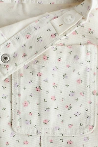 Jupe en sergé de coton